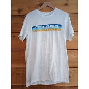 Mens Polaris Adventures T Shirt White Blue Sz Large